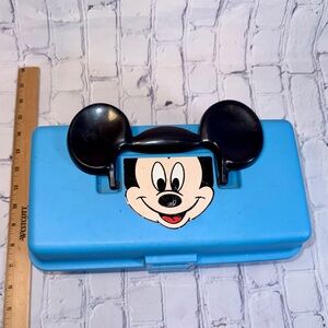 Vintage Mickey Mouse Tackle Box With Berkley Cub Fishing Kit
